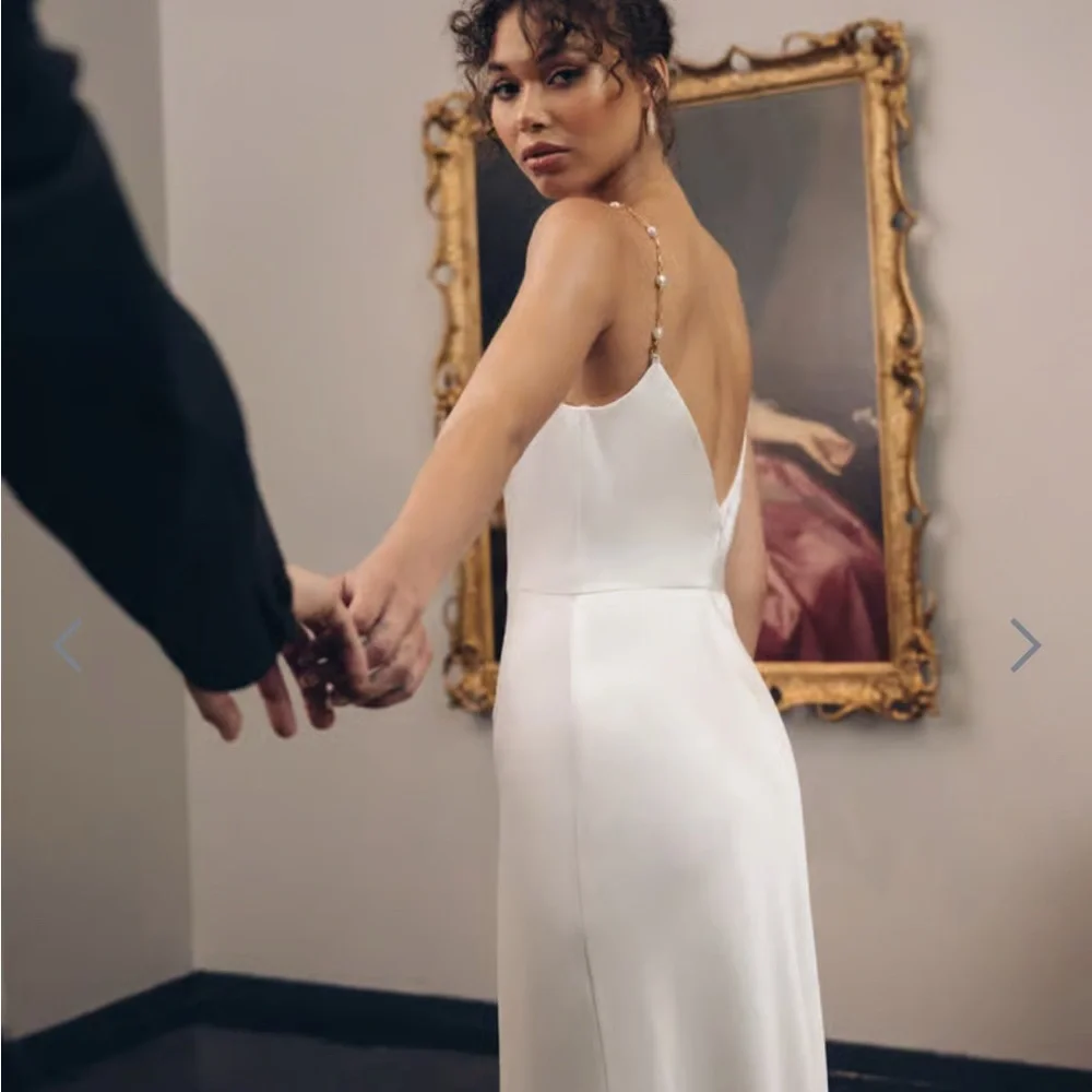 Jenny Yoo Ivory Strapless Dress - Picture 5 of 9